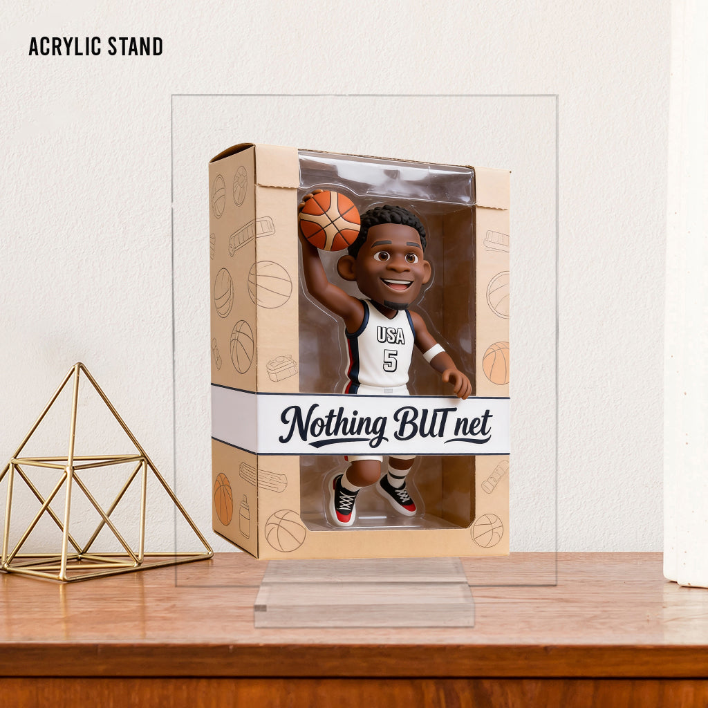 Love Basketball - Personalized Basketball Custom Shaped Acrylic Plaque