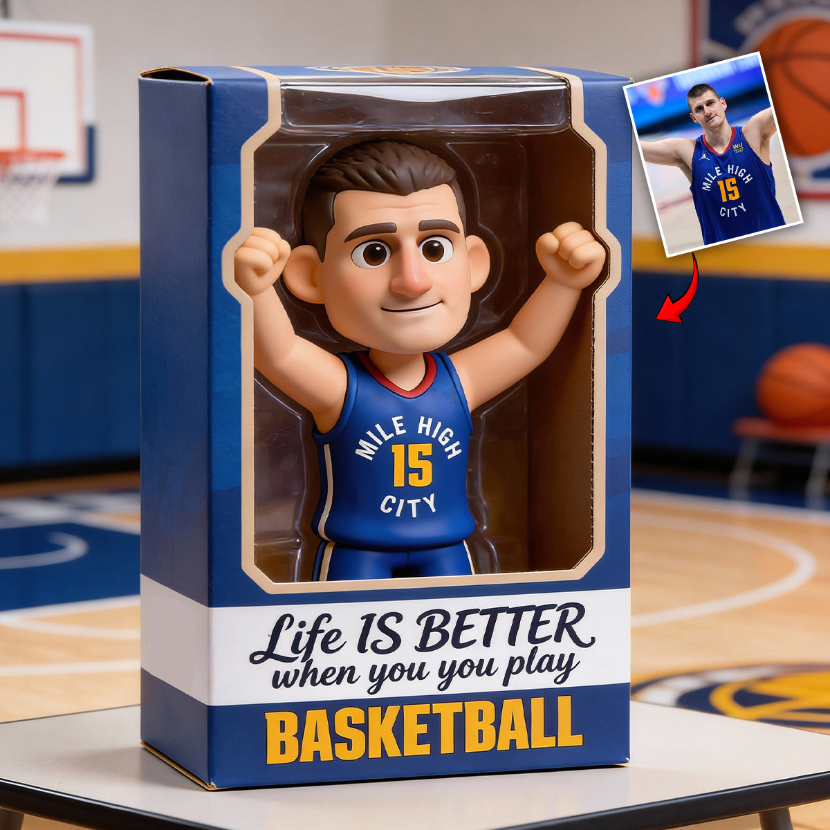 Love Basketball - Personalized Basketball Custom Shaped Acrylic Plaque