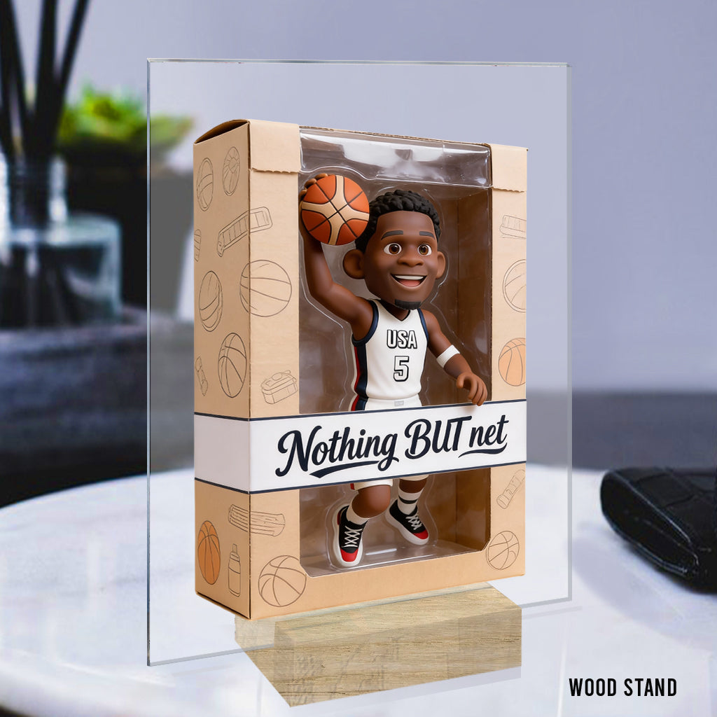 Love Basketball - Personalized Basketball Custom Shaped Acrylic Plaque