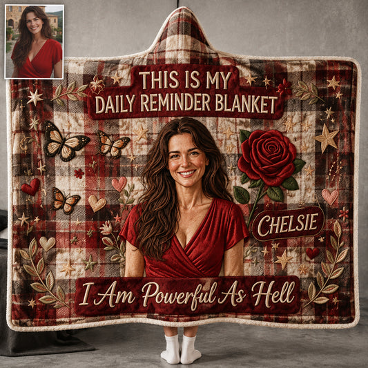 Be Yourself - Personalized Self Love Hooded Blanket