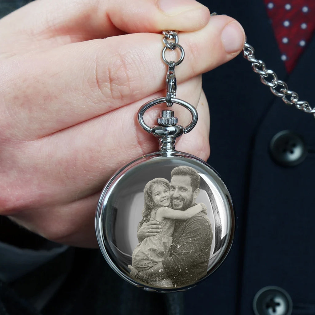 Dad, You Will Always Be My Hero - Personalized Father Pocket Watch