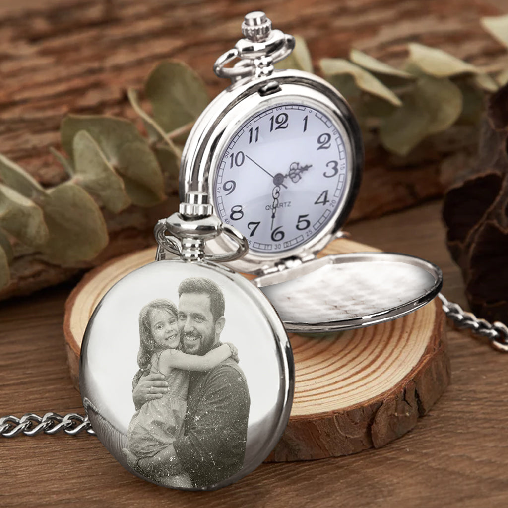 Dad, You Will Always Be My Hero - Personalized Father Pocket Watch
