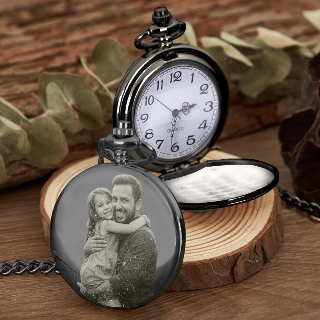 Dad, You Will Always Be My Hero - Personalized Father Pocket Watch