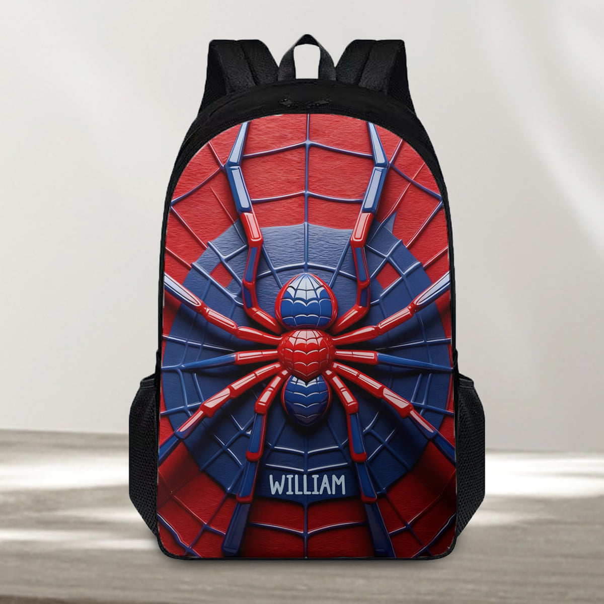 Spider - Personalized Kid Backpack Lunch Bag Pencil Case Set