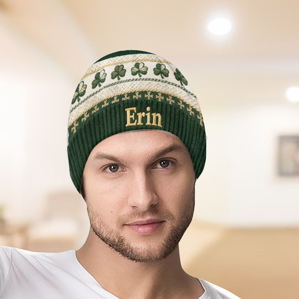 St Patrick's Day - Personalized Irish Beanie Hat