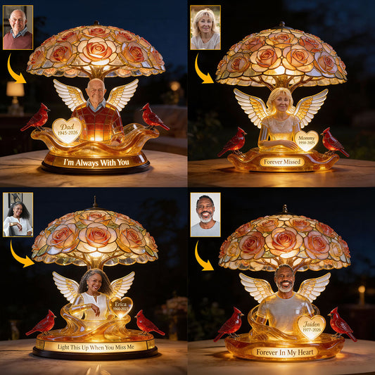 Custom Any Photo Light This When You Miss Me - Personalized Memorial Acrylic LED Night Light