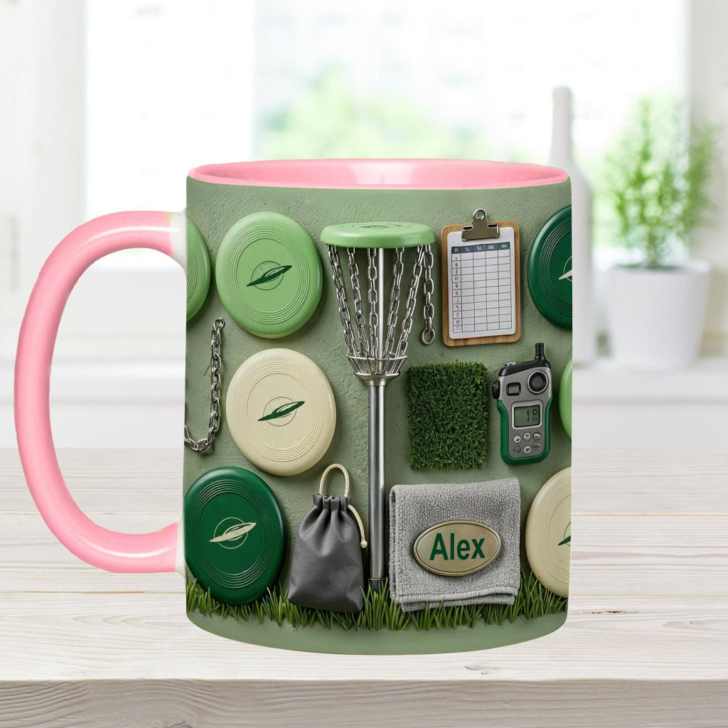 Love Disc Golf - Personalized Disc Golf Accent Mug & Coaster