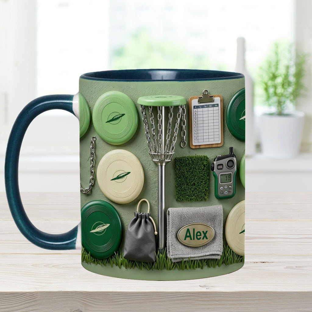 Love Disc Golf - Personalized Disc Golf Accent Mug & Coaster