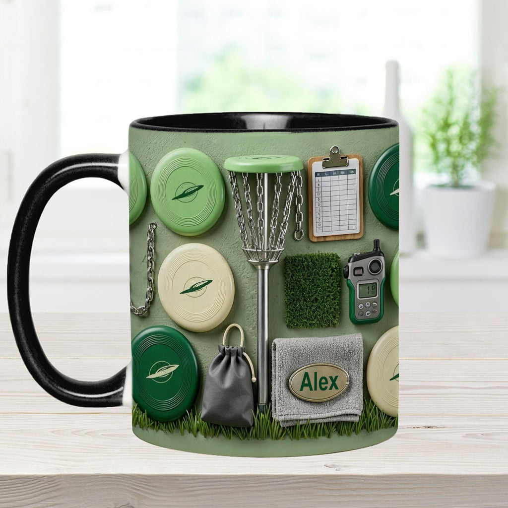 Love Disc Golf - Personalized Disc Golf Accent Mug & Coaster