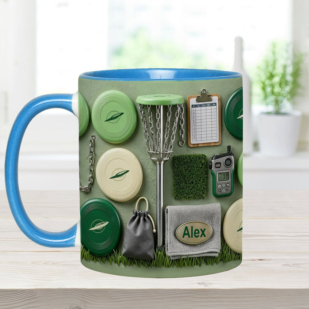 Love Disc Golf - Personalized Disc Golf Accent Mug & Coaster