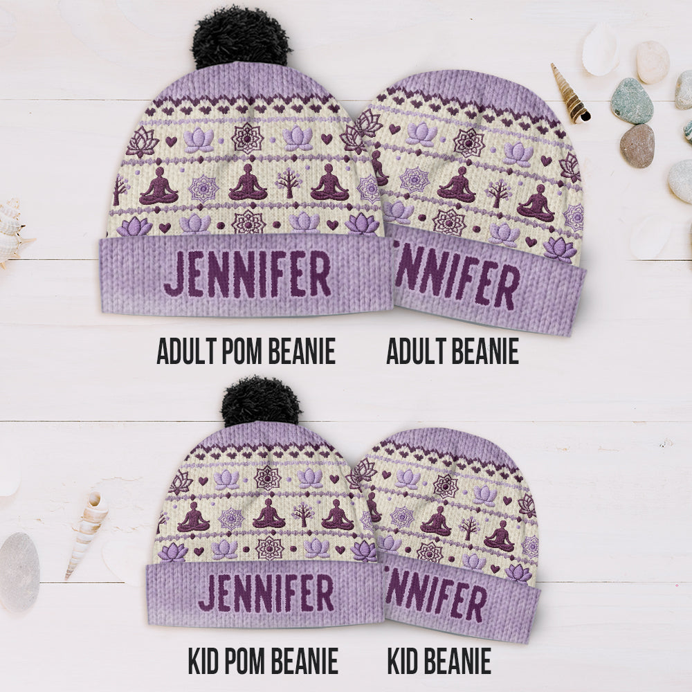 Namaste - Personalized Yoga Beanie Hat
