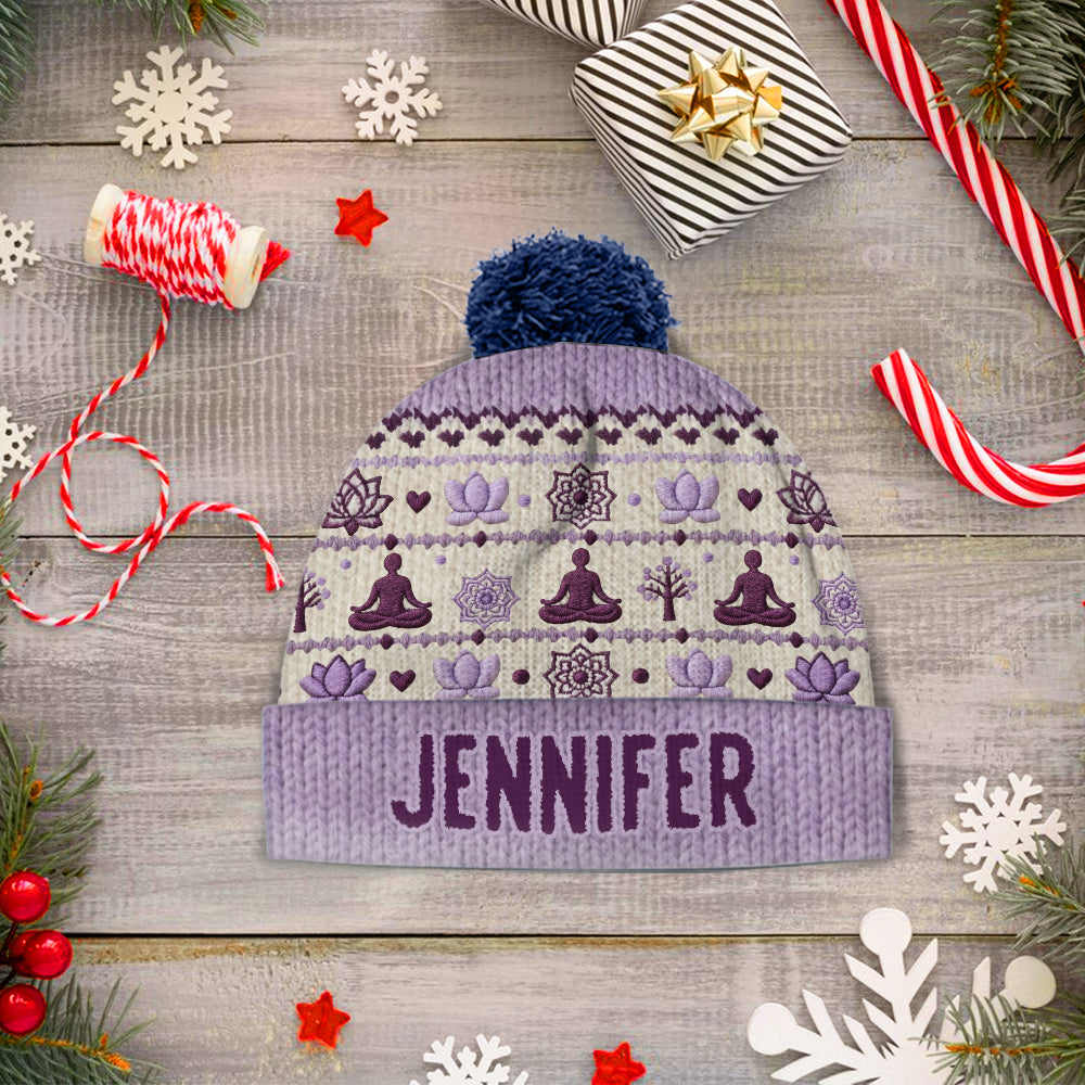 Namaste - Personalized Yoga Beanie Hat