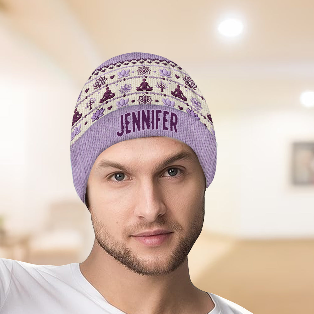 Namaste - Personalized Yoga Beanie Hat