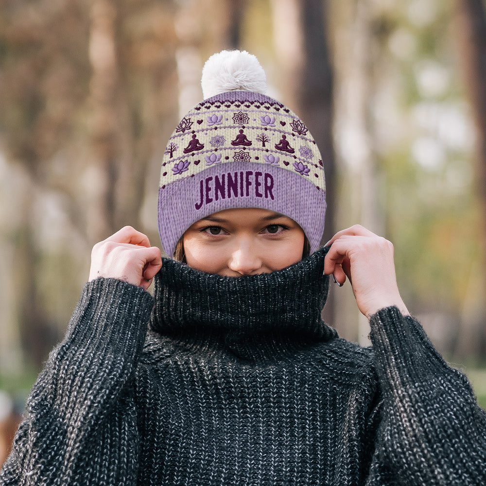 Namaste - Personalized Yoga Beanie Hat