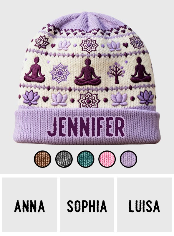 Namaste - Personalized Yoga Beanie Hat