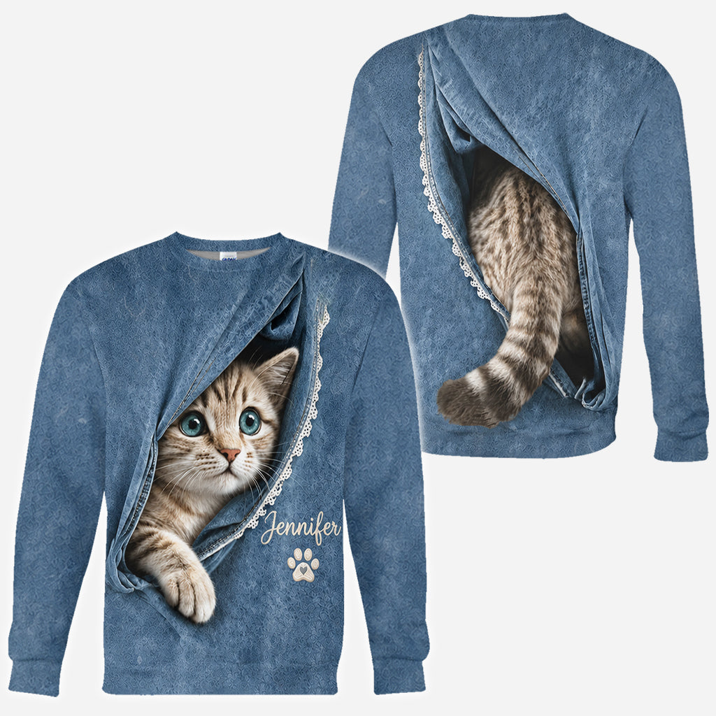 Any Pet Photo - Personalized Cat All Over Shirt