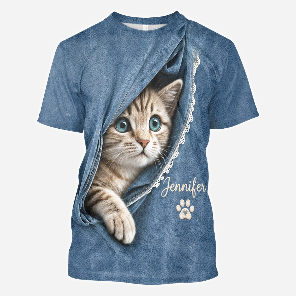 Any Pet Photo - Personalized Cat All Over Shirt