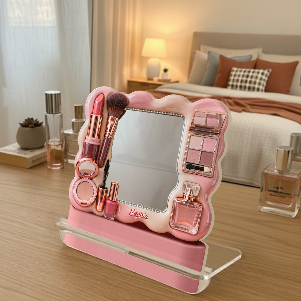 Makeup Artist - Personalized Makeup Desk Mirror
