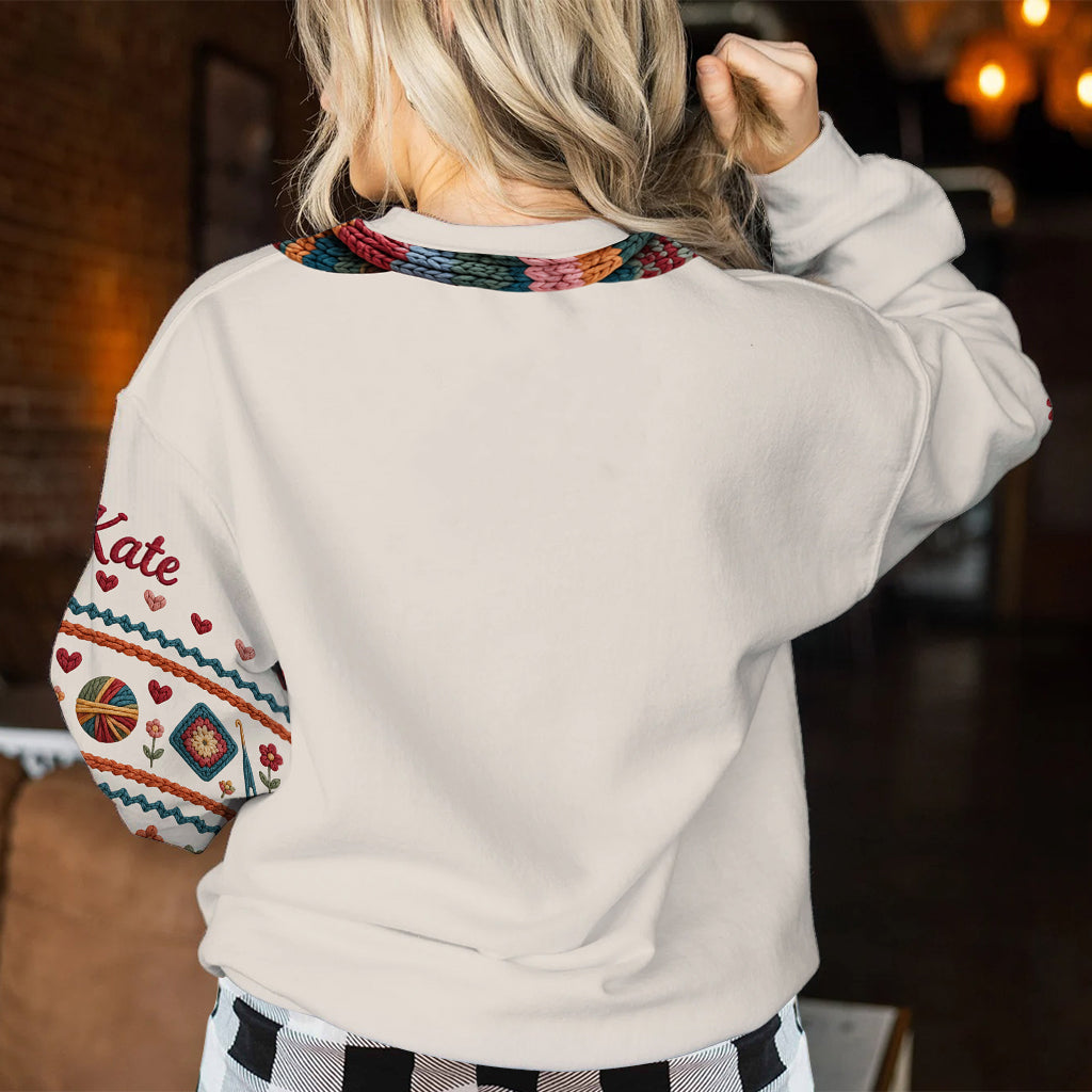 I'm Crocheting - Personalized Crocheting Ugly Sweater