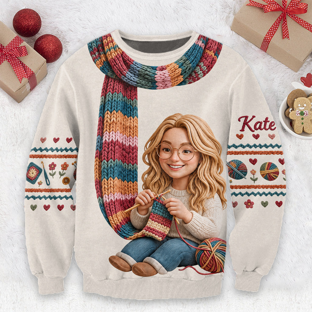 I'm Crocheting - Personalized Crocheting Ugly Sweater