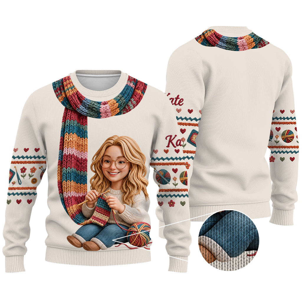 I'm Crocheting - Personalized Crocheting Ugly Sweater