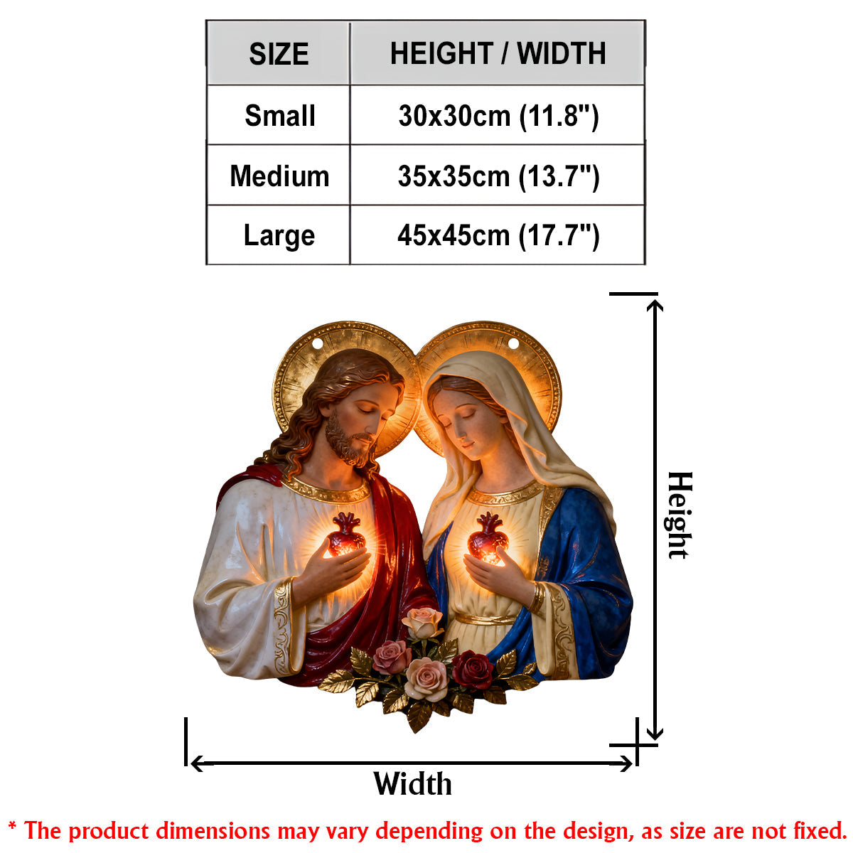 Sacred Hearts Christian - Personalized Christian LED Light Acrylic Sign