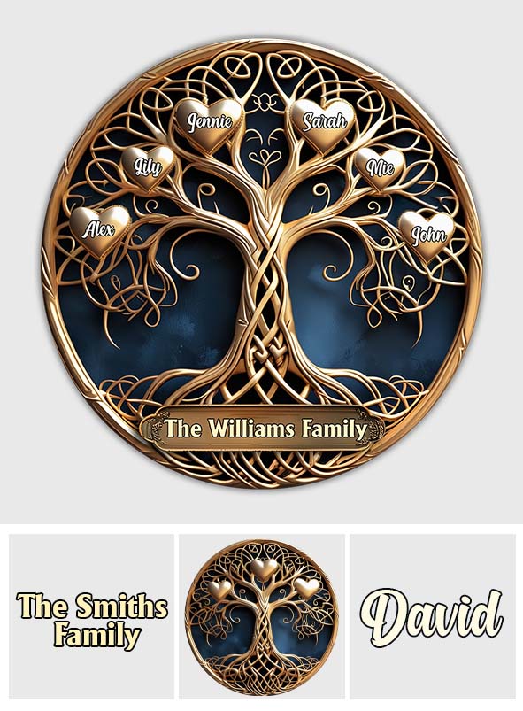 Love Grows Here - Personalized Family Shaped Doormat