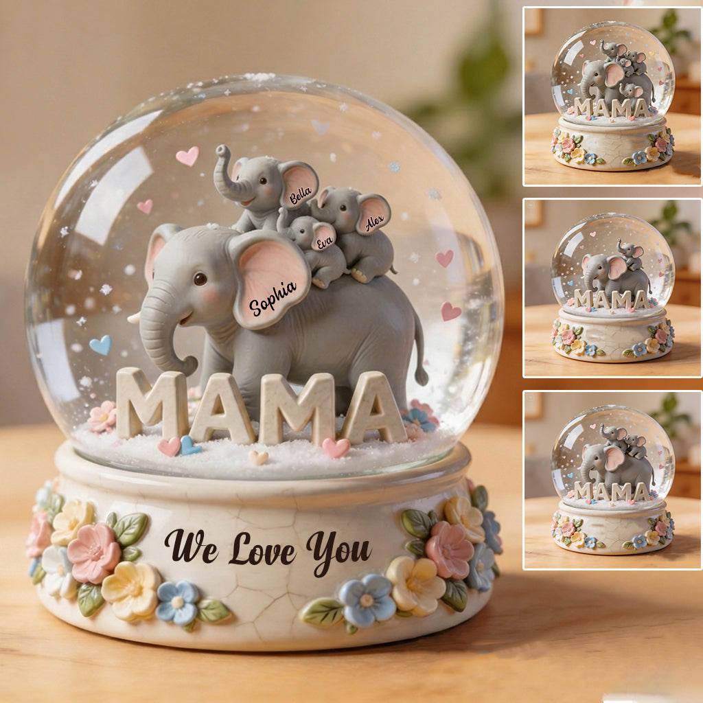 Elephant Mother - Personalized Mother Custom Shaped Acrylic Plaque