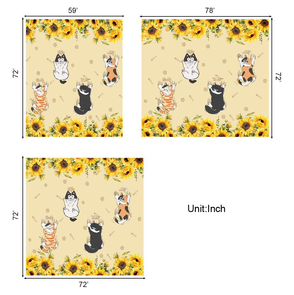 Cute Cats - Personalized Cat Shower Curtain