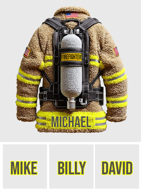 Proud Firefighter - Personalized Firefighter Non-Slip Tufted Rug