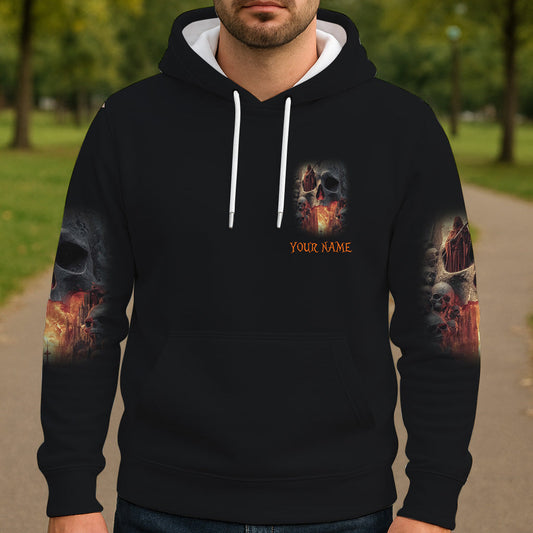 Skull Halloween - Personalized Skull All Over Shirt