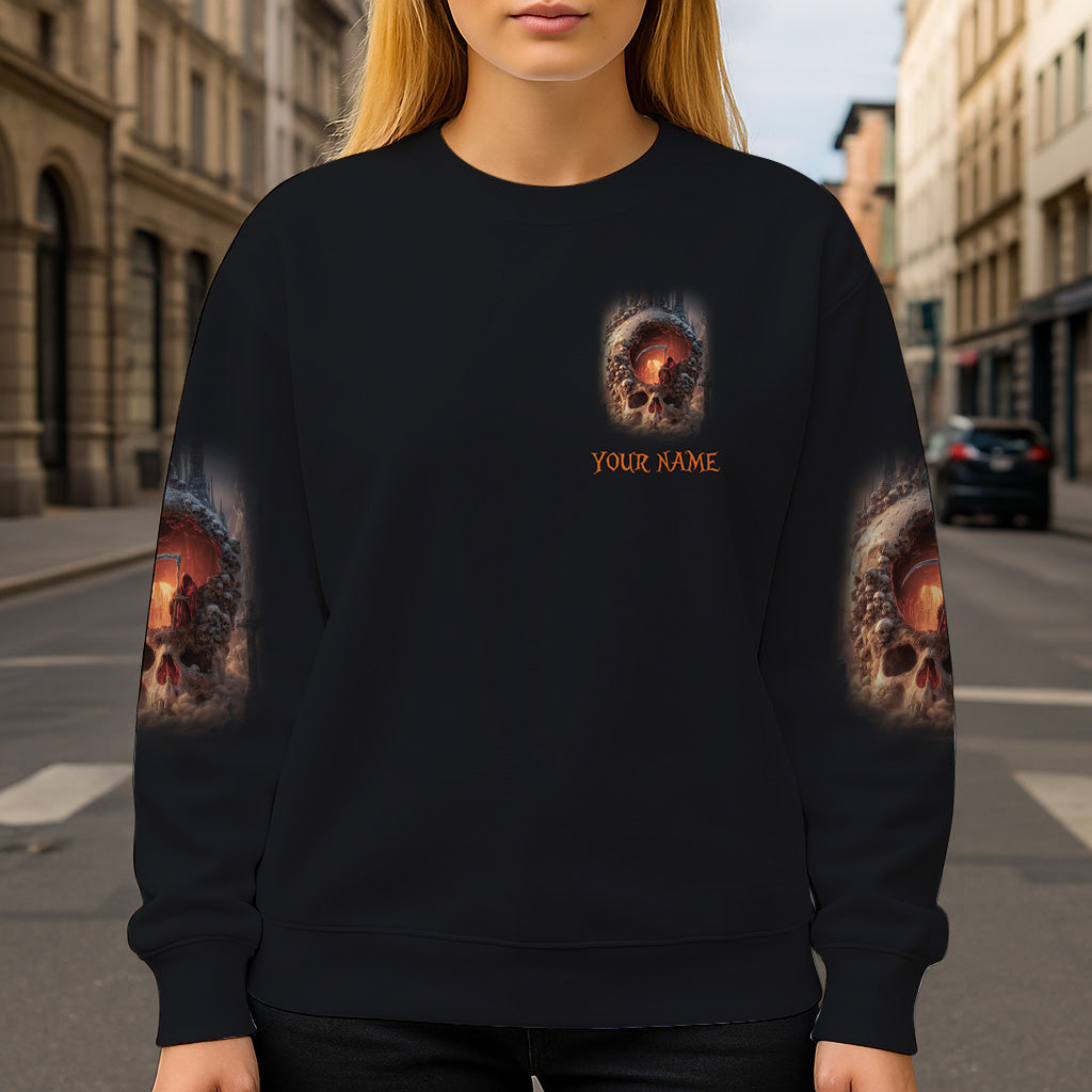 Skull Halloween - Personalized Skull All Over Shirt