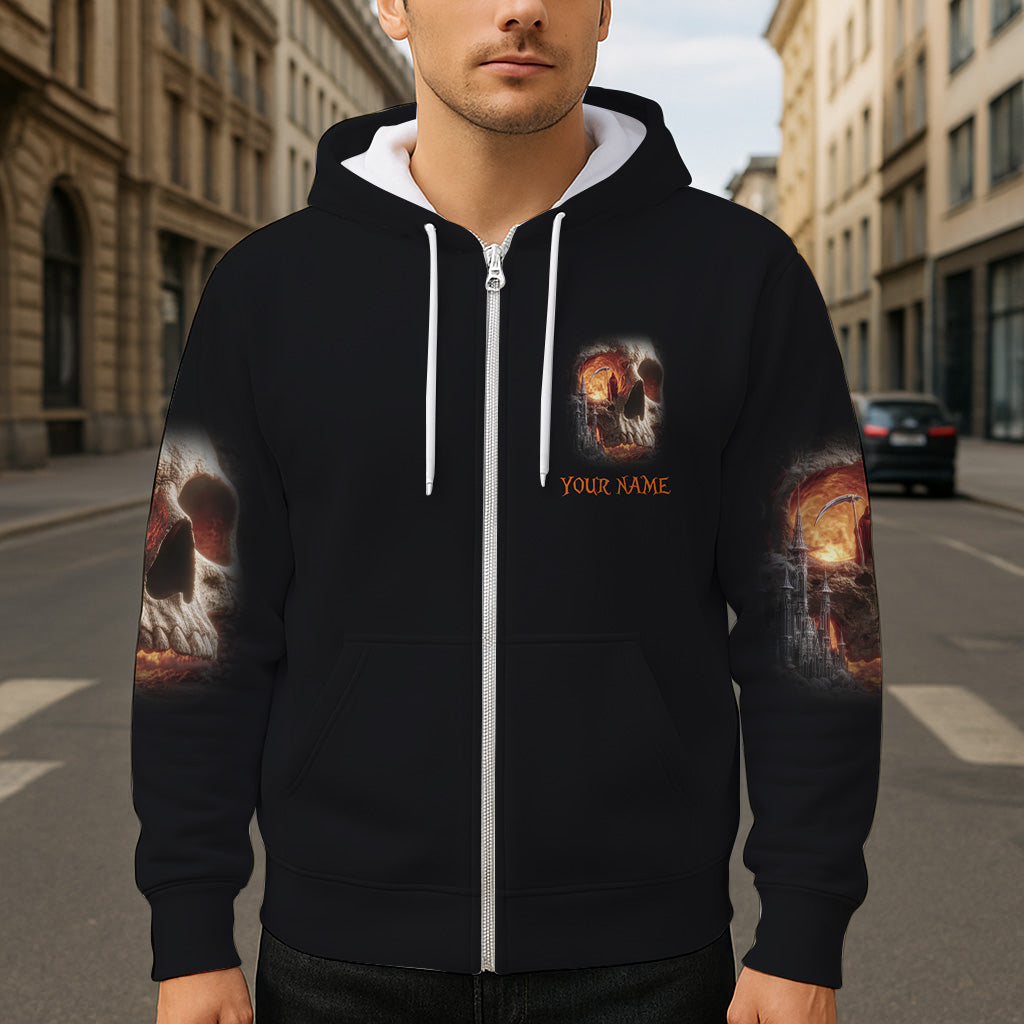 Skull Halloween - Personalized Skull All Over Shirt