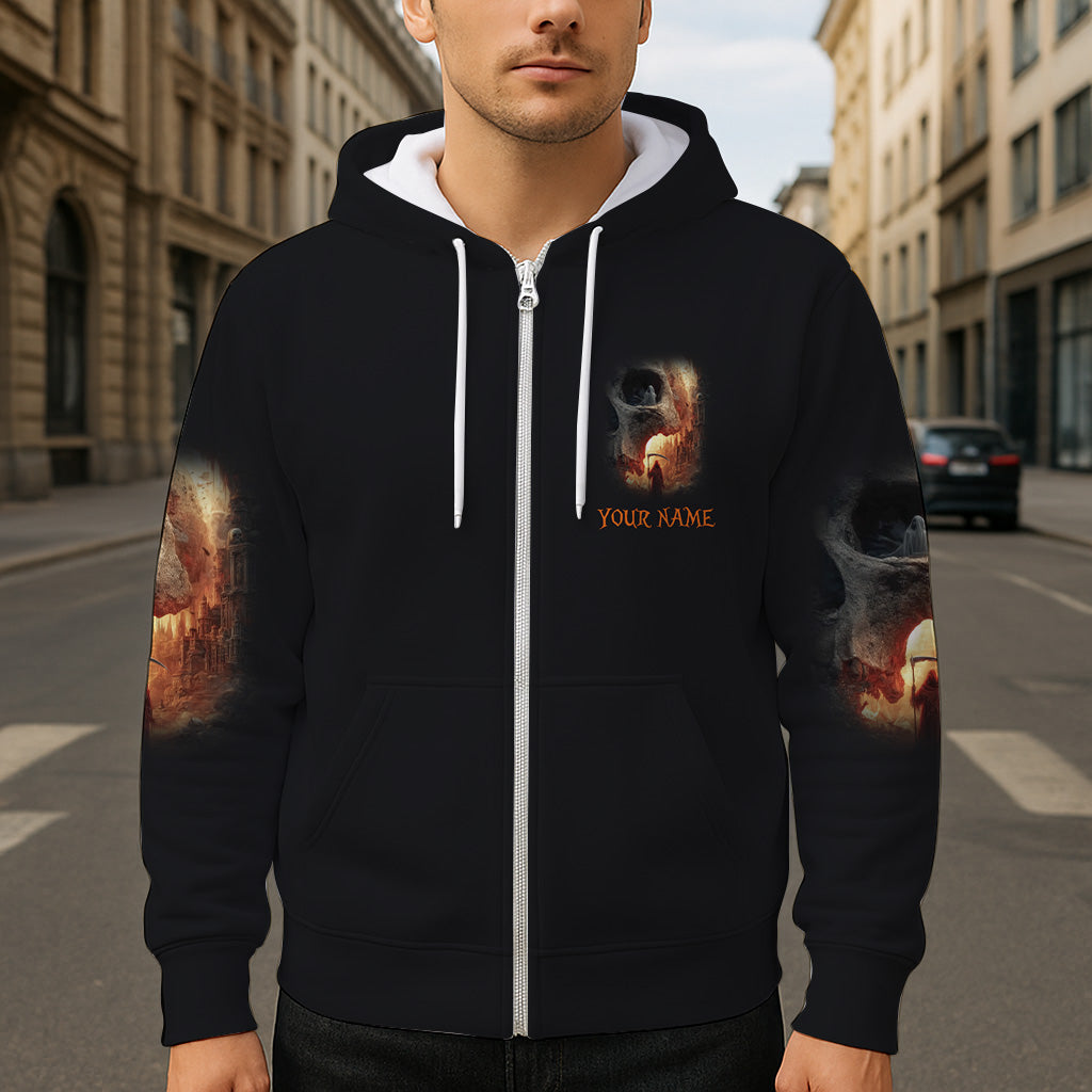 Skull Halloween - Personalized Skull All Over Shirt