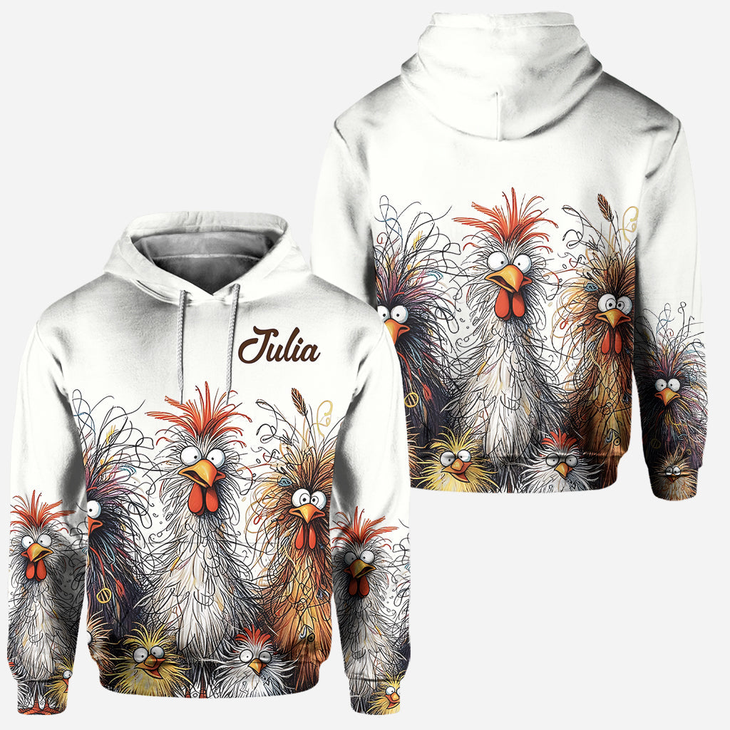 Cute Chicken - Personalized Chicken Hoodie and Leggings