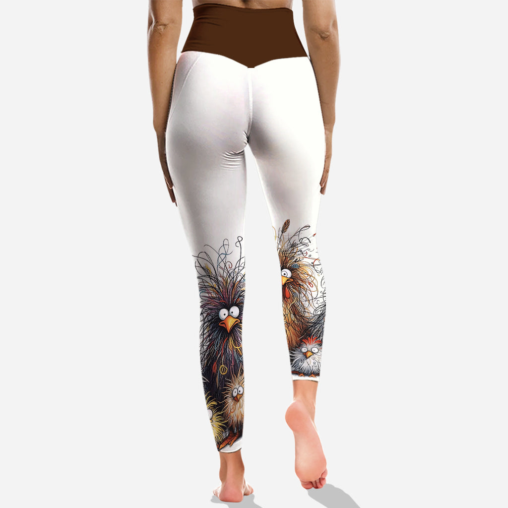 Cute Chicken - Personalized Chicken Hoodie and Leggings