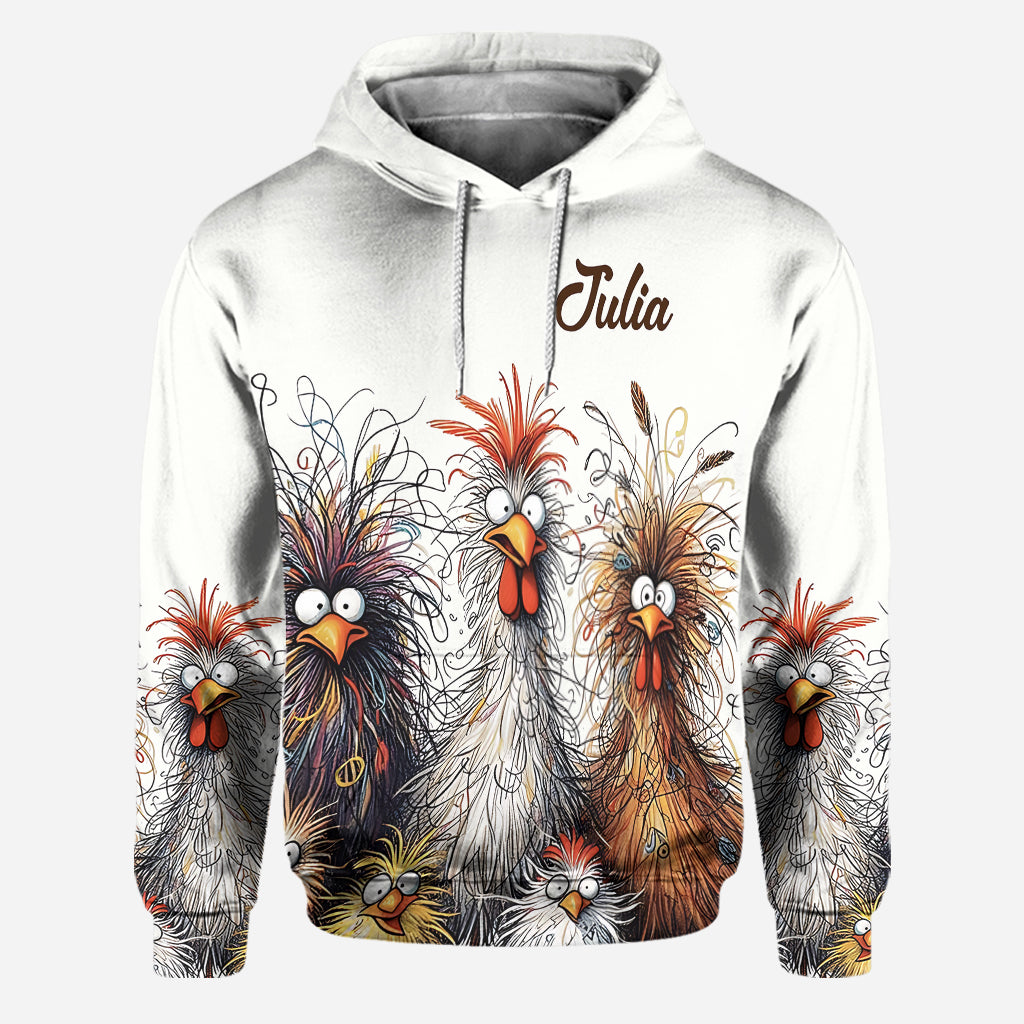 Cute Chicken - Personalized Chicken Hoodie and Leggings