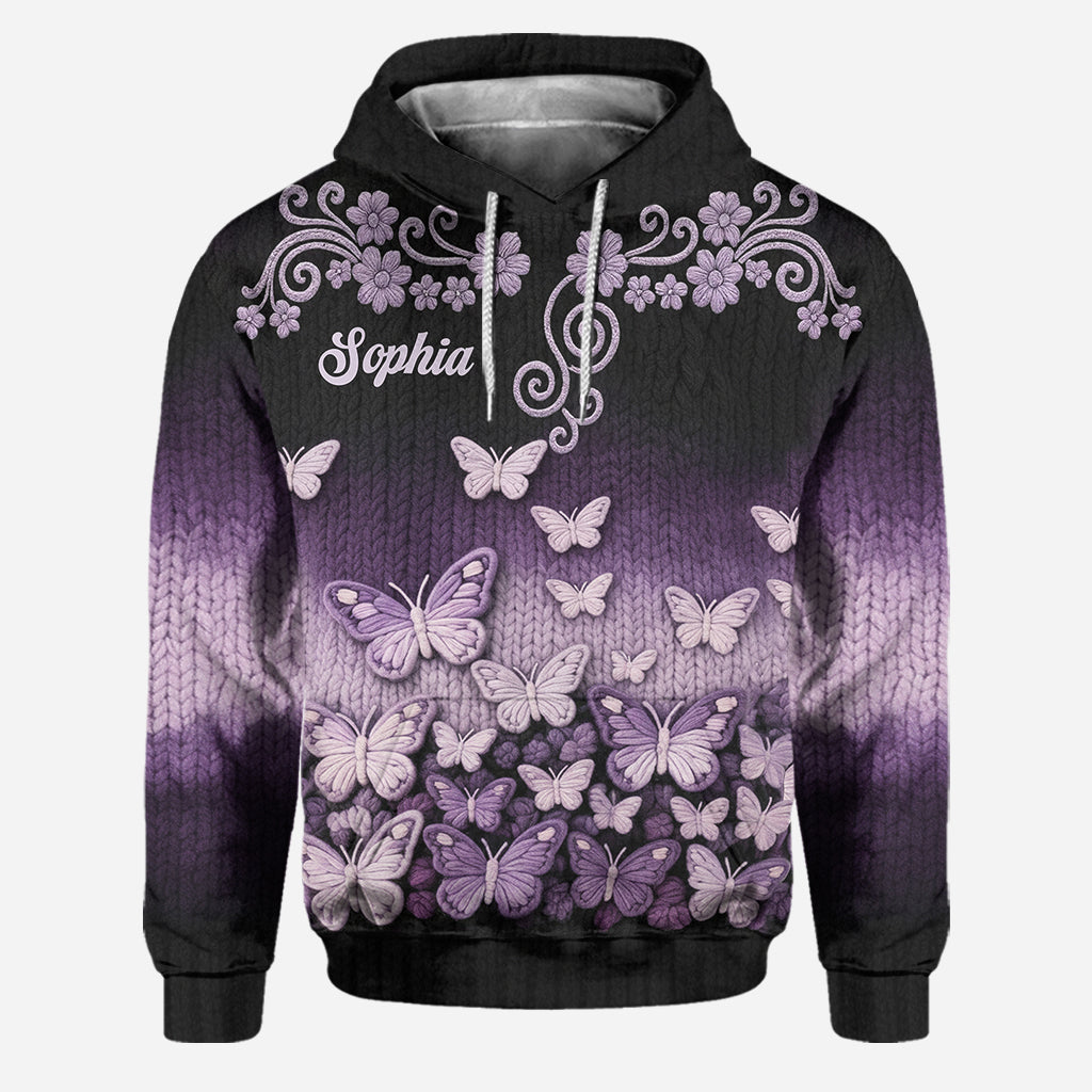 Beautiful Butterflies - Personalized Butterfly Hoodie and Leggings