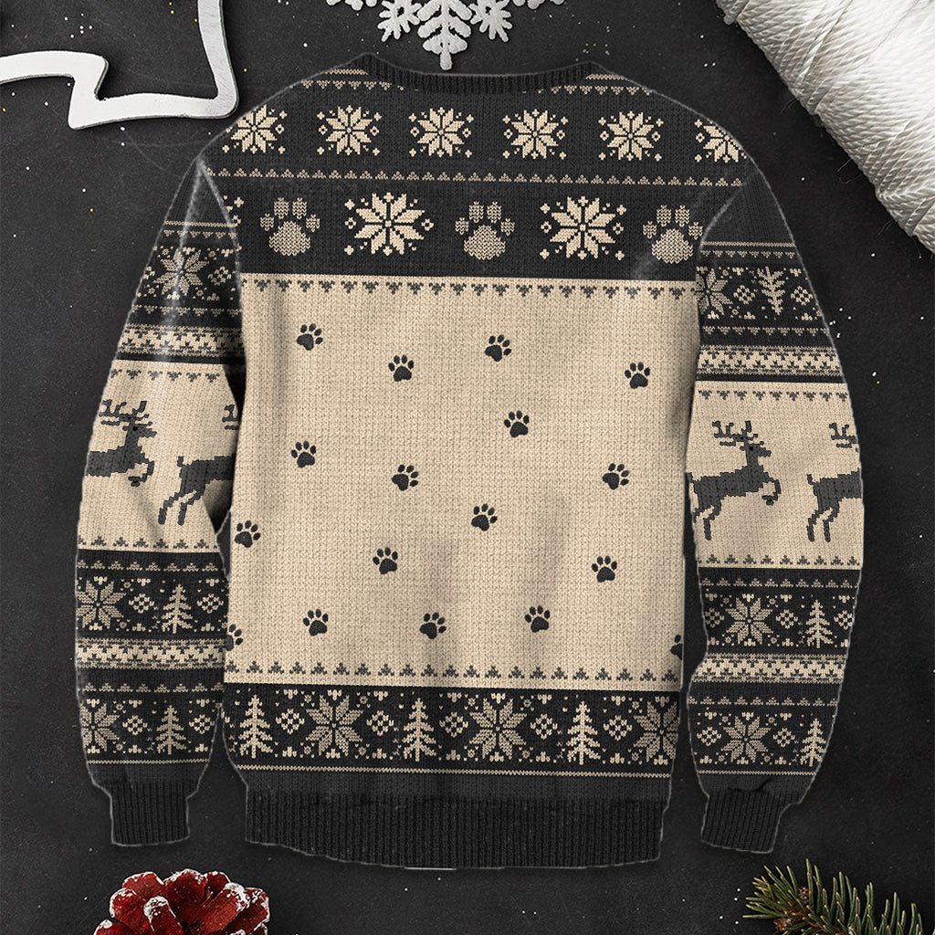 Sarcastic Cat Xmas - Personalized Cat Ugly Sweater