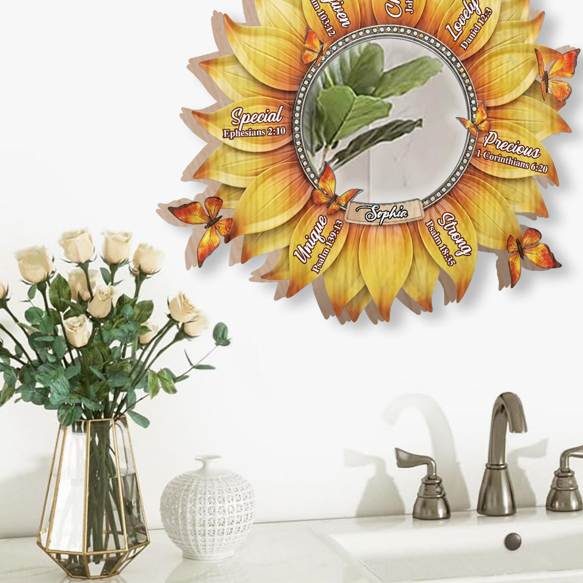 God Says I Am - Personalized Christian Wall Hanging Mirror