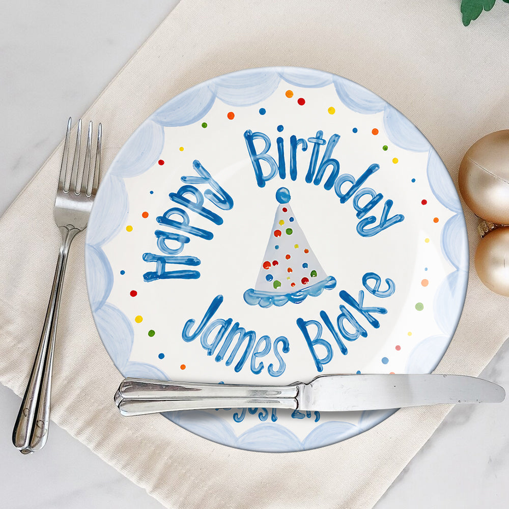 Birthday Gift - Personalized Birthday Ceramic Round Plate