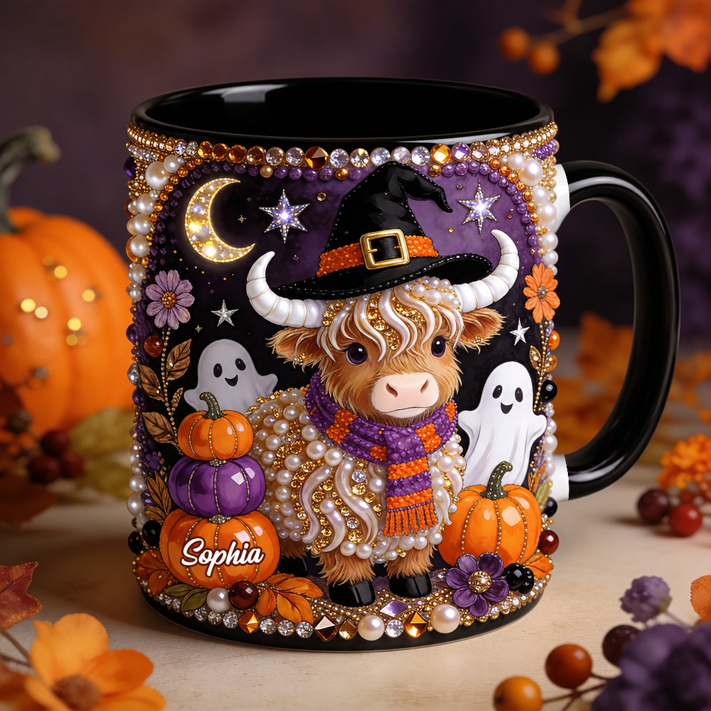 Love Highland Cows - Personalized Highland Cow Accent Mug