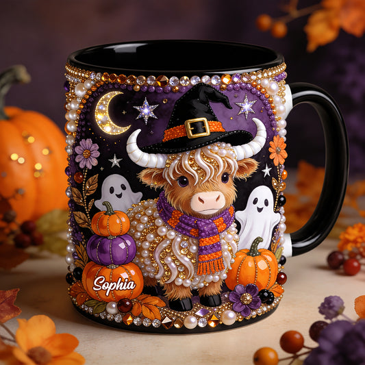 Love Highland Cows - Personalized Highland Cow Accent Mug