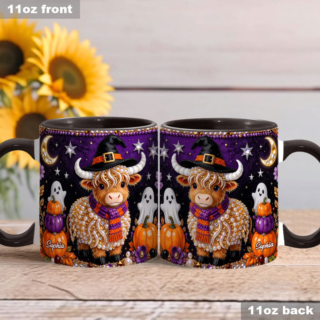 Love Highland Cows - Personalized Highland Cow Accent Mug