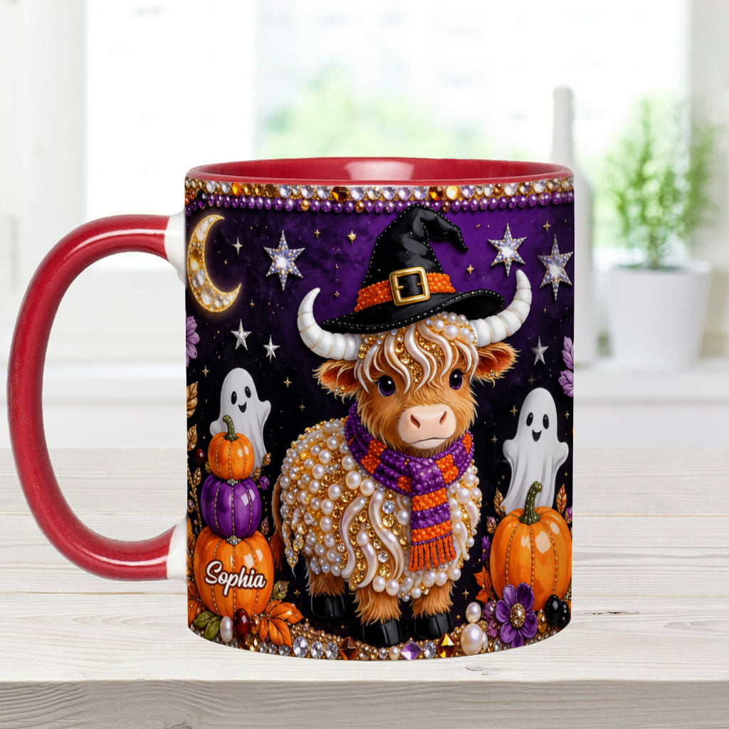 Love Highland Cows - Personalized Highland Cow Accent Mug