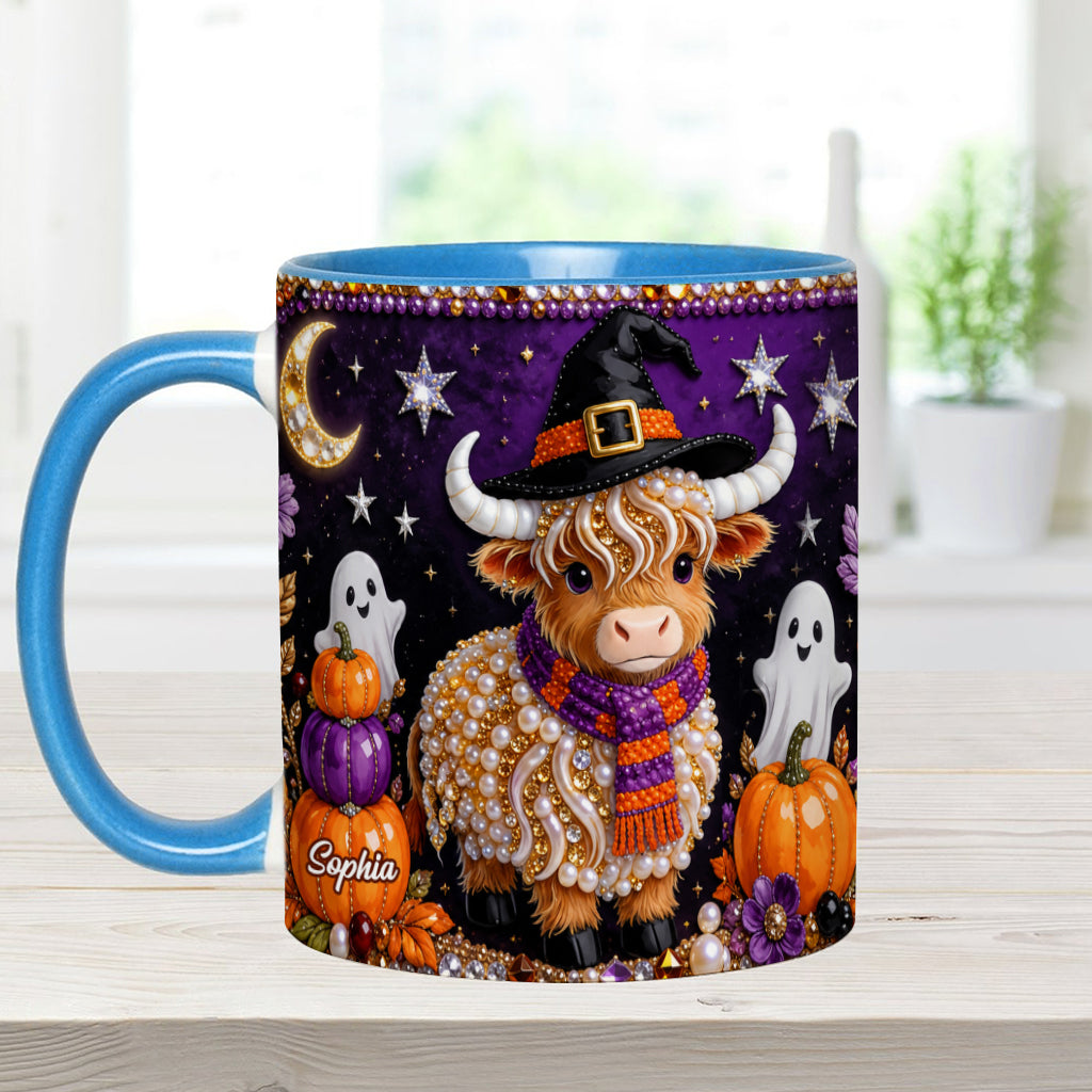 Love Highland Cows - Personalized Highland Cow Accent Mug