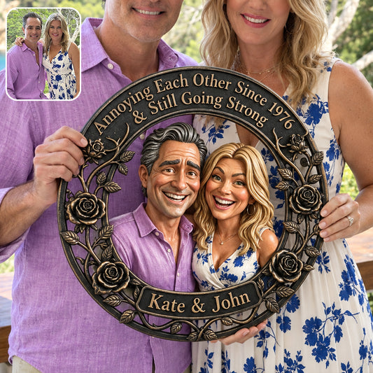 Together Since - Personalized Couple 3D Printed Cut Metal Sign