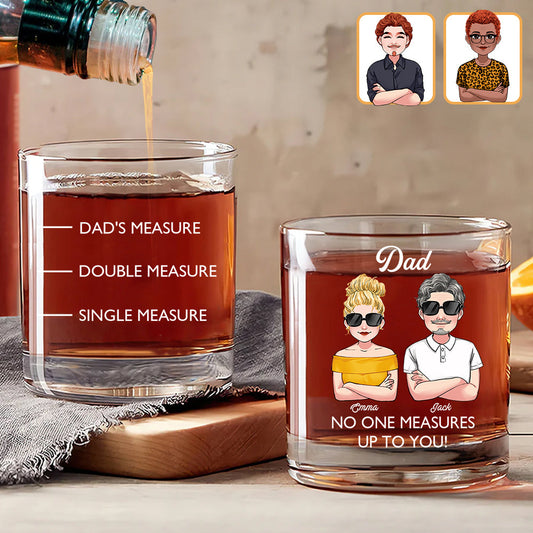 Dad's Measure - Personalized Whisky Whiskey Glass