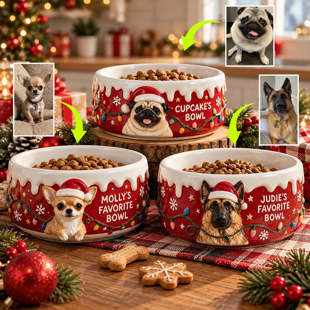 My Pet's Favorite Bowl - Personalized Dog Ceramic Bowl