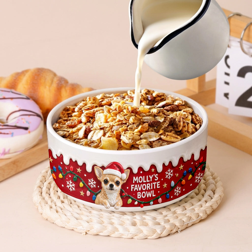 My Pet's Favorite Bowl - Personalized Dog Ceramic Bowl